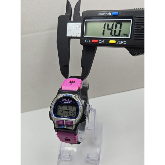 Vintage 1996 Timex Ironman Triathlon 50 Lap Purple Digital Watch New Battery main image 6